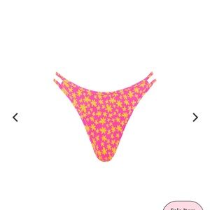 NWOT KULANI KINIS Pink Floral Bikini Bottom